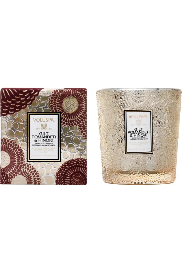 GILT POMANDER & HINOKI CLASSIC CANDLE