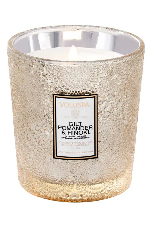 GILT POMANDER & HINOKI CLASSIC CANDLE